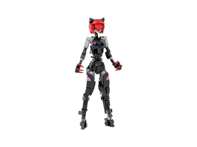 ZITIANYOUBUILD Micro Female Robot with Cat Ears Building Toys Set 231 Pieces MOC