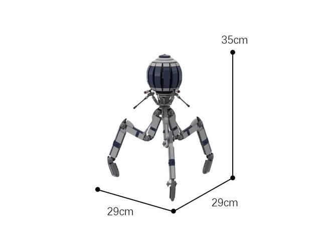 ZITIANYOUBUILD MOC-65366 Octuptarra Magna Trid-Robot Automatons Model 607 Pieces Building Toys MOC