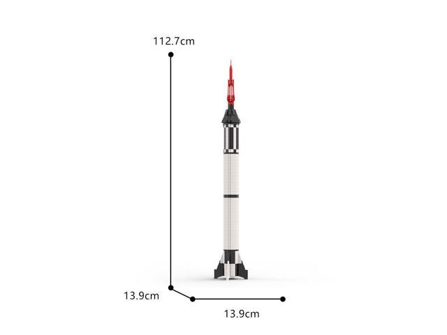 ZITIANYOUBUILD The First Crewed Space Booster Rocket Launch Vehicle 1029 Pieces MOC