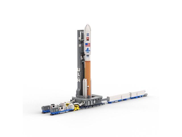 ZITIANYOUBUILD MOC-128611 Rocket with Launch Pad on Transport Trucks 3429 Pieces 1:110 Scale MOC