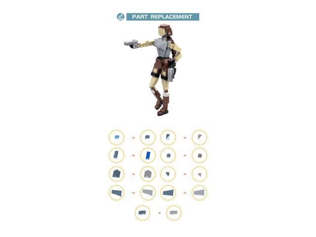 ZITIANYOUBUILD MOC-119244 Lara Croft the Famous Archaeologist from Tomb Raider with Articulated Head Arms and Legs 153 Pieces 100% Compatible...