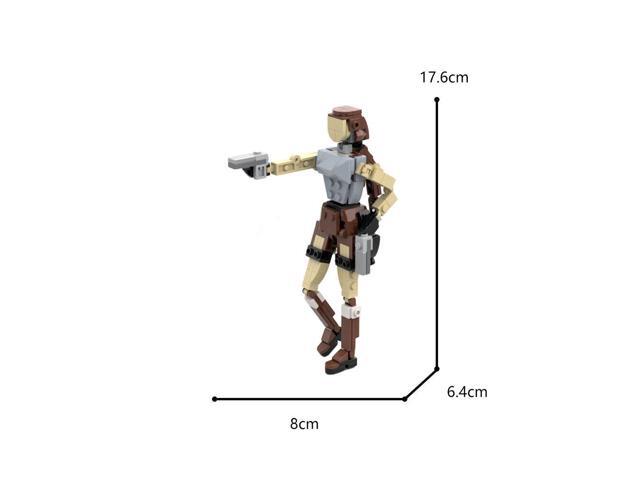 ZITIANYOUBUILD MOC-119244 Lara Croft the Famous Archaeologist from Tomb Raider with Articulated Head Arms and Legs 153 Pieces 100% Compatible...