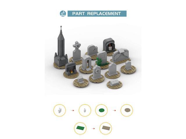 ZITIANYOUBUILD MOC-99491 13-in-1 Tombstones Set Model for Halloween Building Toys 232 Pieces MOC