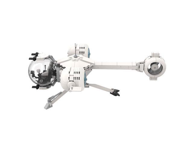 ZITIANYOUBUILD Ship / Helicopter Model with Marble-Shaped Cockpit 380 Pieces MOC