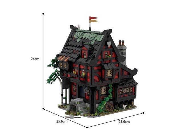 ZITIANYOUBUILD MOC-111710 Modular Medieval Inn Guest House Hotel with Interior 2927 Pieces MOC