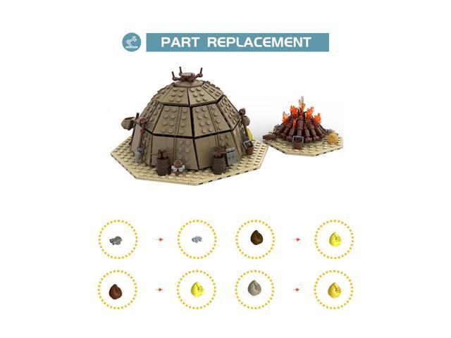 ZITIANYOUBUILD MOC-97196 Urtya Tent - Campfire/ Village on Tatooine Building Toys 560 Pieces MOC