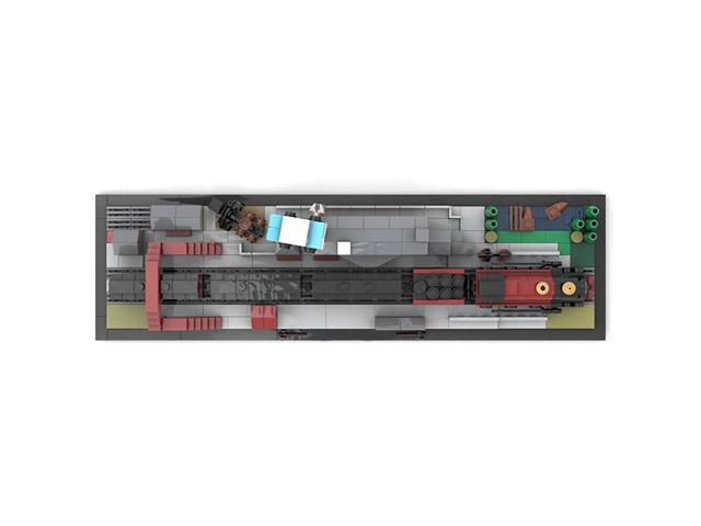 ZITIANYOUBUILD MOC-31632 Train Station Railway Station Architecture Skyline 706 Pieces MOC