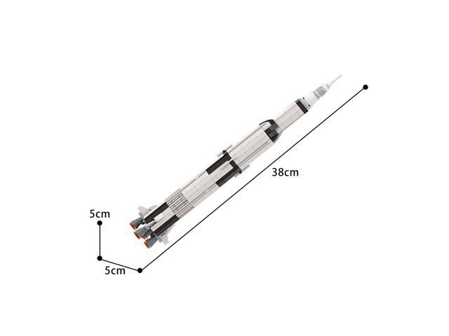 ZITIANYOUBUILD MOC-65002 Saturn V Space Rocket 1 220 Scale 555 Pieces 100% Compatible with LEGO Brand New and High Quality