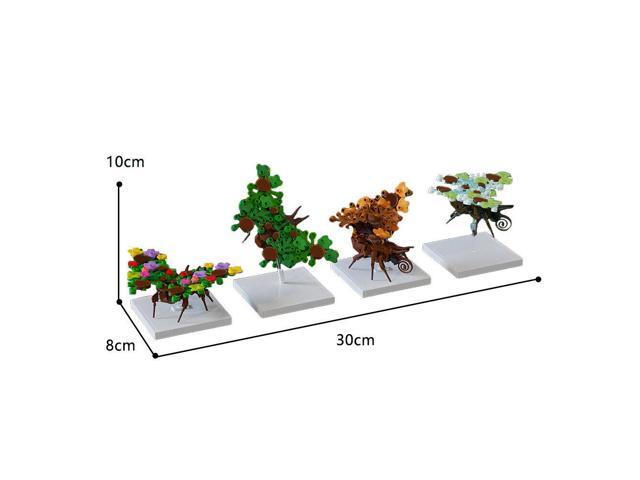 ZITIANYOUBUILD MOC-84653 4-in-1 Fall Creatures Butterflies Insect Model with Base 470 Pieces MOC