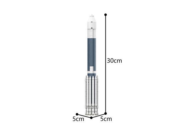 ZITIANYOUBUILD MOC-54675 Delta II Rocket An Expendable Launch System 403 Pieces Building Toys MOC