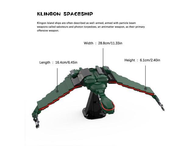 ZITIANYOUBUILD Klingon D5 Class Cruiser Ship Model 1004 Pieces from TV Series MOC