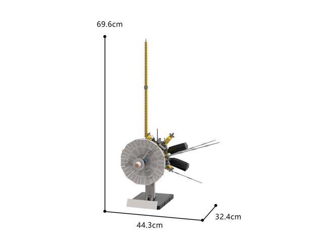 ZITIANYOUBUILD MOC-68234 NASA Saturn Detector Cassini Huygens Space Probe Model with Base 1:12 Scale 2096 Pieces MOC-68234