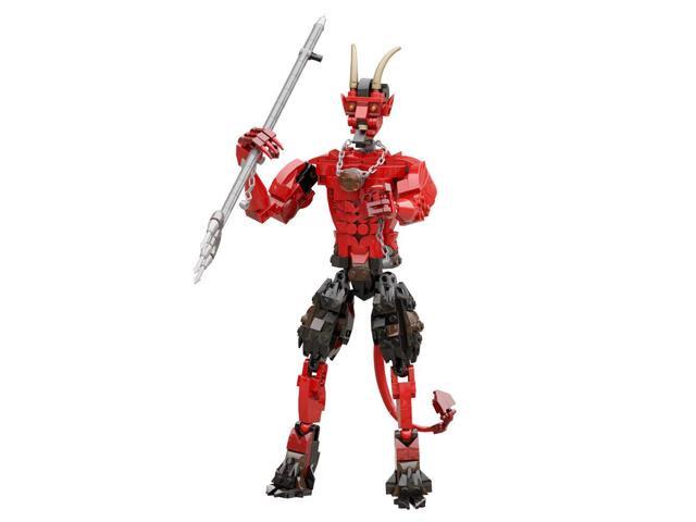 ZITIANYOUBUILD MOC-53279 Red Monster with Tail and Horns 429 Pieces for Halloween Building Set MOC