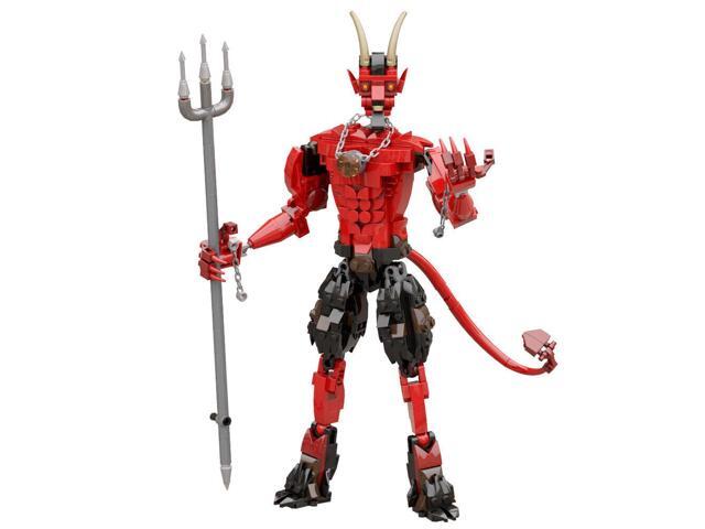 ZITIANYOUBUILD MOC-53279 Red Monster with Tail and Horns 429 Pieces for Halloween Building Set MOC