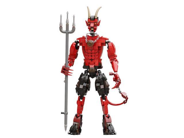 ZITIANYOUBUILD MOC-53279 Red Monster with Tail and Horns 429 Pieces for Halloween Building Set MOC