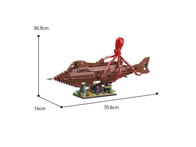 ZITIANYOUBUILD Submarine Model with Display Stand 2282 Pieces Building Toys MOC
