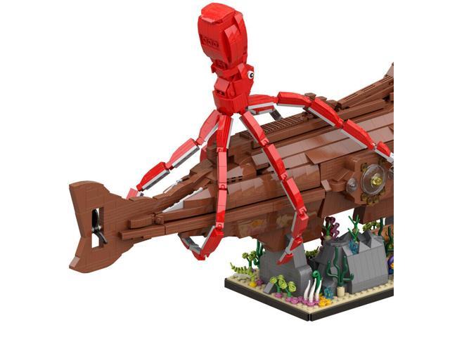 ZITIANYOUBUILD Submarine Model with Display Stand 2282 Pieces Building Toys MOC
