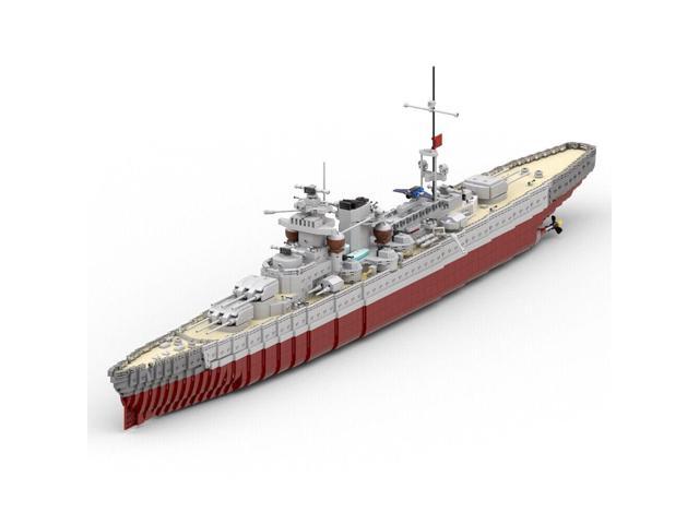 ZITIANYOUBUILD The Gneisenau Battleship 1:200 Scale Model 4694 Pieces Building Toys MOC