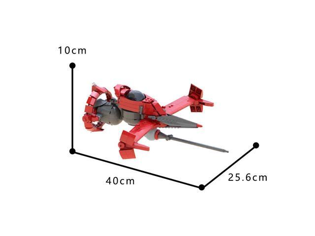 ZITIANYOUBUILD Red Aircraft Model from TV Animation 752 Pieces Building Toys Set MOC