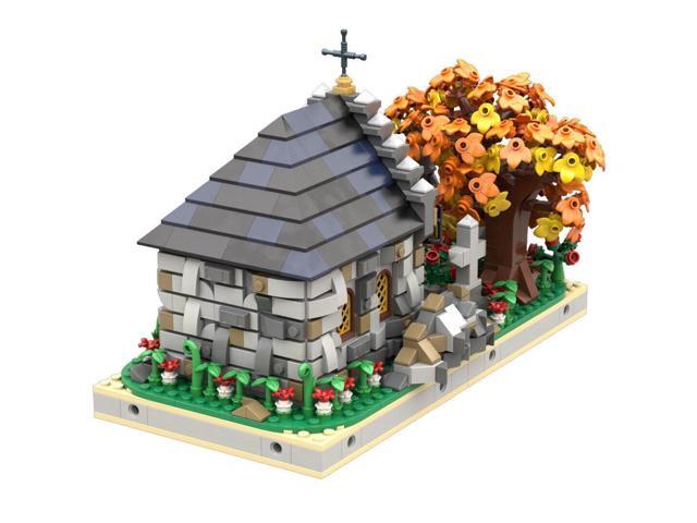 ZITIANYOUBUILD Medieval Small Cemetery with a Tomb Building Toys Set 1281 Pieces MOC