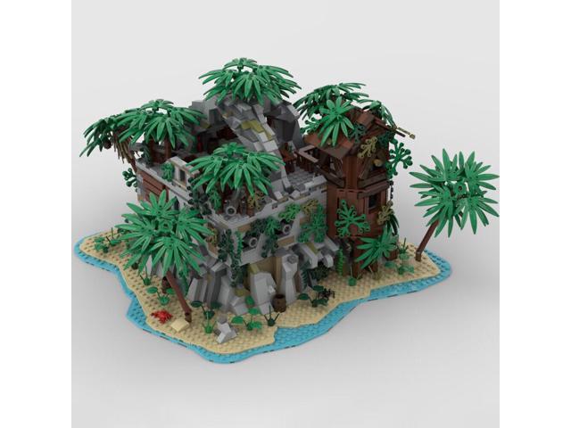 ZITIANYOUBUILD Secret Base on an Island with Detailed Interior 2381 Pieces MOC