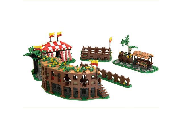 ZITIANYOUBUILD 6x Builds Grandstand Wooden Stand Tent Torunament Fence 1882 Pieces MOC