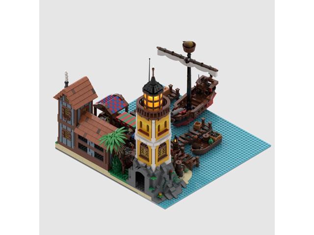 ZITIANYOUBUILD MOC-152423 Modular Harbor Medieval Architecture for Pirates World 2155 Pieces MOC