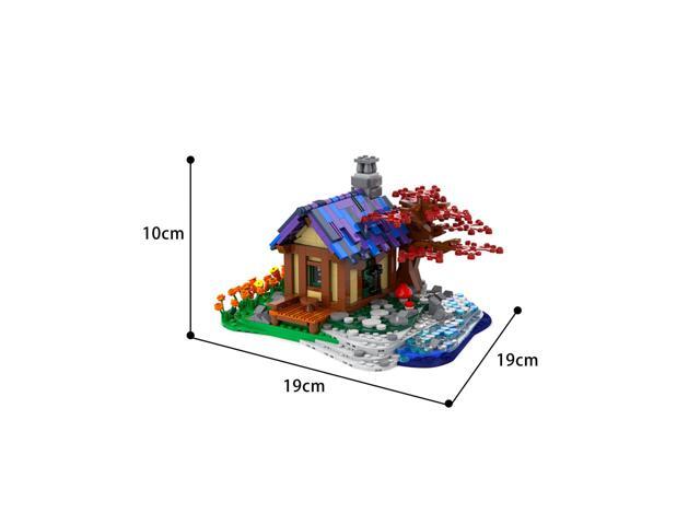 ZITIANYOUBUILD C6736 Modular Building: Tiny House At The Sea Building Toys Set 843 Parts