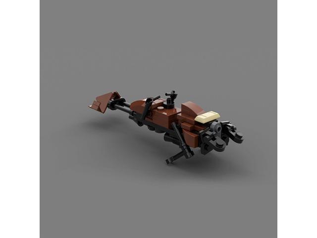 ZITIANYOUBUILD Custom MOC: C7014 74-Z Speeder Bike Brown Model 61 Parts Gift for Christmas