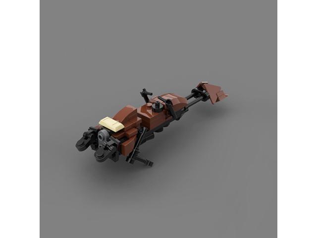 ZITIANYOUBUILD Custom MOC: C7014 74-Z Speeder Bike Brown Model 61 Parts Gift for Christmas