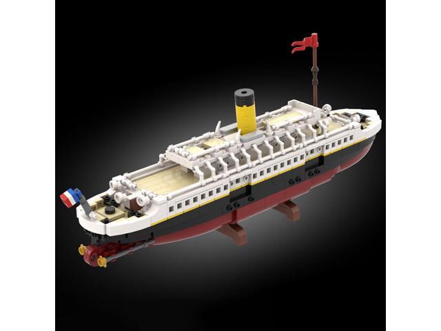 ZITIANYOUBUILD MOC-146032 Former Tender Ship Model 1/200 scale with Stand and Plate 816 Parts