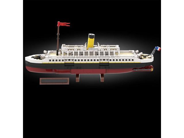 ZITIANYOUBUILD MOC-146032 Former Tender Ship Model 1/200 scale with Stand and Plate 816 Parts