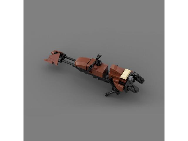 ZITIANYOUBUILD Custom MOC: C7014 74-Z Speeder Bike Brown Model 61 Parts Gift for Christmas