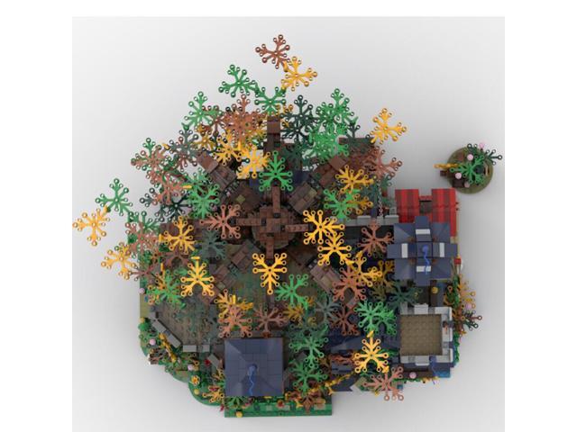 ZITIANYOUBUILD MOC-126920 Medieval Castle & Tree House Modular Building 6223 Parts