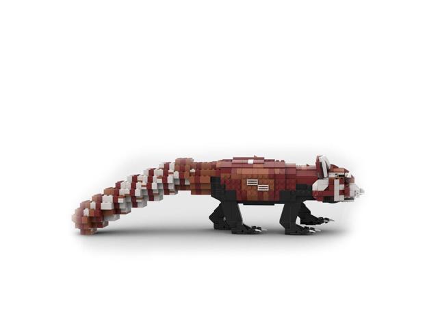 ZITIANYOUBUILD MOC-88142 Custom Design Red Panda with Pose-able Ears and Eyebrows 902 Parts