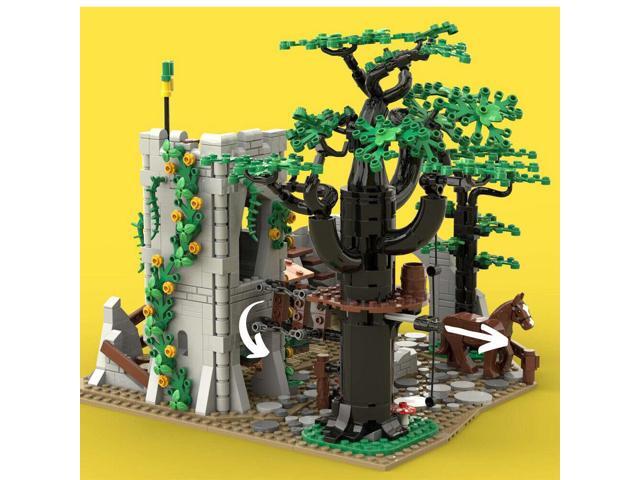 ZITIANYOUBUILD MOC-137009 Forest Men's Camp on Old and Forgotten Tower Ruin 1145 Parts Gift