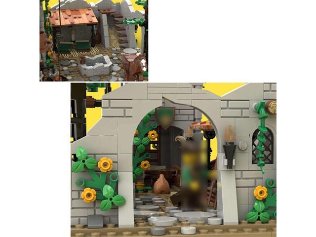 ZITIANYOUBUILD MOC-137009 Forest Men's Camp on Old and Forgotten Tower Ruin 1145 Parts Gift