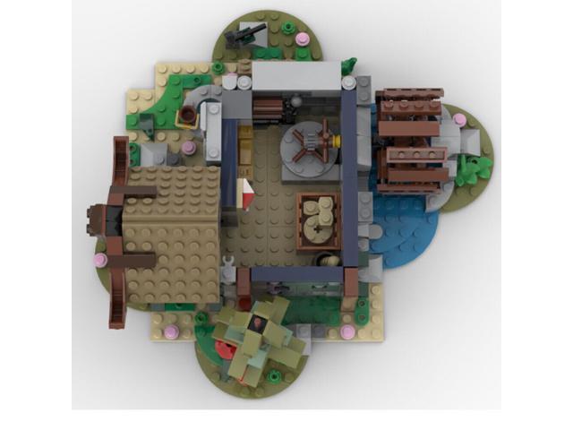 ZITIANYOUBUILD MOC-162450 Medieval Watermill with a Full Interior Modular Building 997 Parts