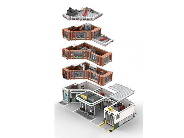 ZITIANYOUBUILD MOC-126334 Plus-size Corner Garage Moduar Building with Apartment 4897 Parts