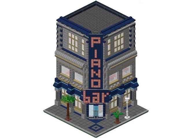 ZITIANYOUBUILD C4224 Modular Building: Piano Bar with Details Interior 3116 Parts Gift
