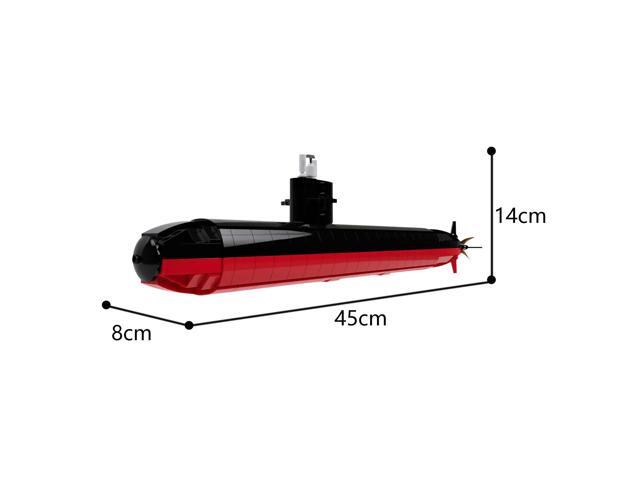 ZITIANYOUBUILD C5964 Nuclear Submarine Fast Attack Submarine with Stand 563 Parts
