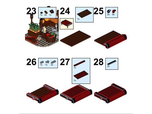 ZITIANYOUBUILD Custom MOC-78754 Medieval Food Vendor 171 Parts Kids Gift for Christmas