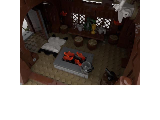 ZITIANYOUBUILD MOC-96080 Village Series: Seafaring People Mead Hall with Interior 746 Parts