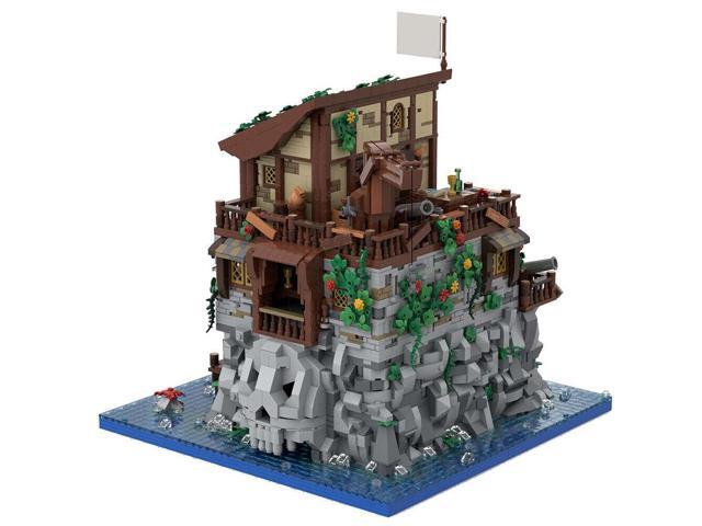 ZITIANYOUBUILD MOC-105796 Medieval Pirate's House on Island with Interior 5887 Parts