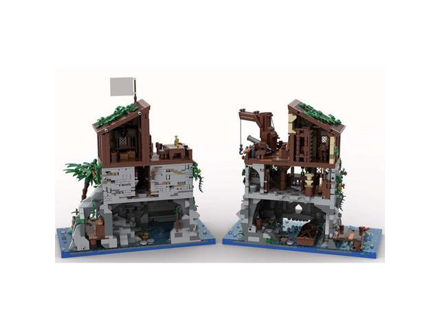 ZITIANYOUBUILD MOC-105796 Medieval Pirate's House on Island with Interior 5887 Parts
