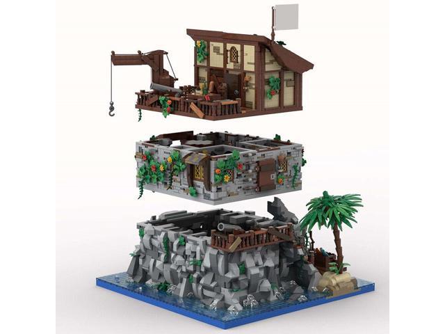 ZITIANYOUBUILD MOC-105796 Medieval Pirate's House on Island with Interior 5887 Parts
