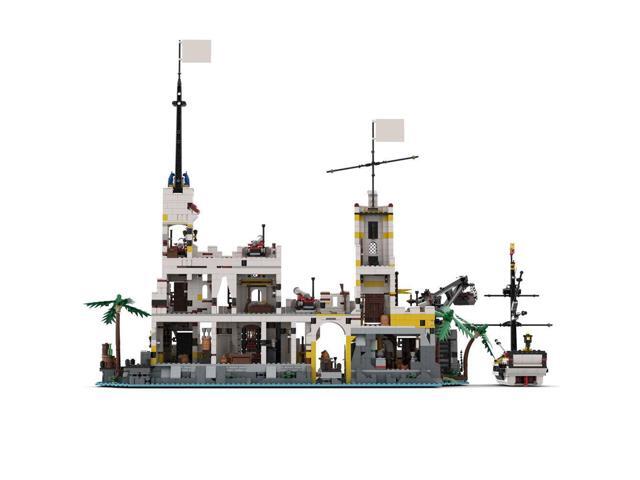 ZITIANYOUBUILD MOC-156391 Pirates General Headquarters Fortress with Square, Church 3757 Parts