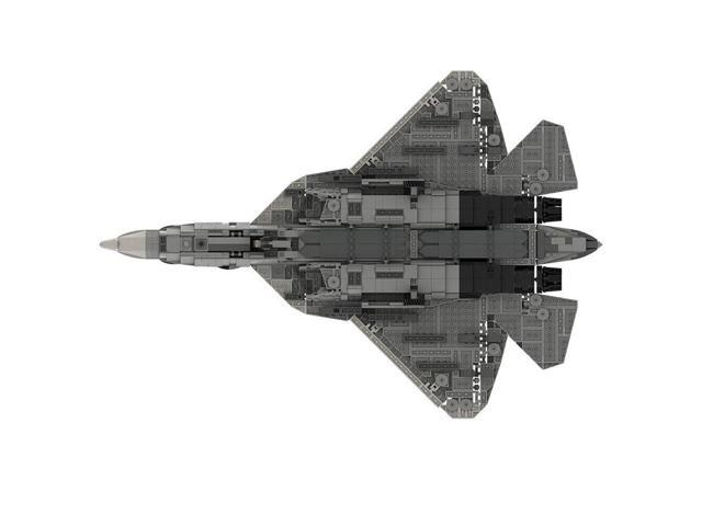 ZITIANYOUBUILD MOC-125117 Twin-engine Stealth Multirole Fighter Aircraft 1:35 Scale 1907 Parts