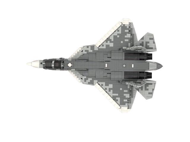 ZITIANYOUBUILD MOC-125117 Twin-engine Stealth Multirole Fighter Aircraft 1:35 Scale 1907 Parts