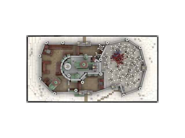 ZITIANYOUBUILD C4497 3052 Parts A Foreboding Fortress from TV Show Season 8, Episode 1